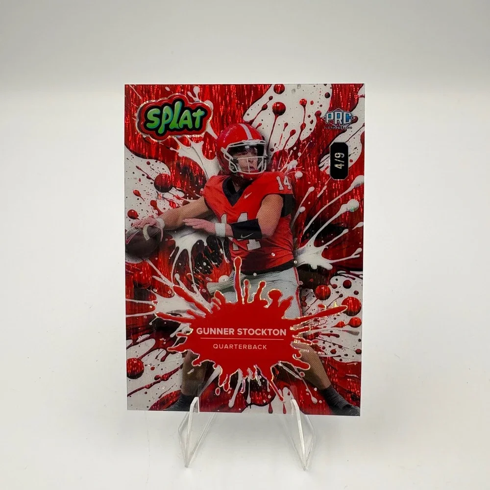 Gunner Stockton‎ 2025 Wild Card Splat Red Serial Numbered 4/9 SBRED02-GS QB